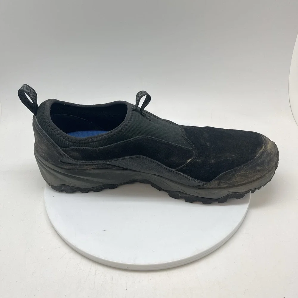 Merrell Icepack Moc Polar Slip On Shoes Mens Size 14 Black Leather J95057